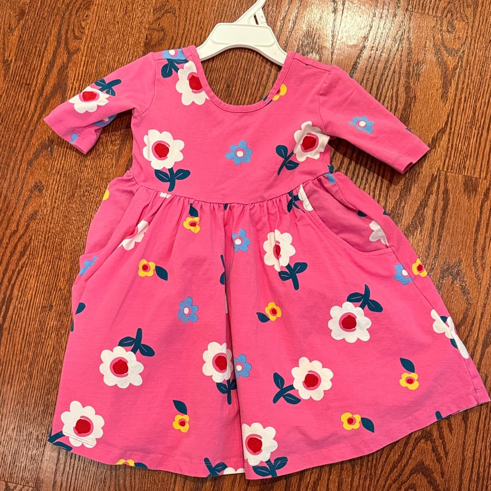 Hanna Andersson Vibrant Pink Floral Dress